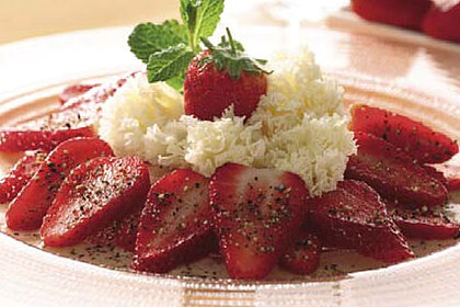 Roséwein-Rezepte: Erdbeer-Capaccio